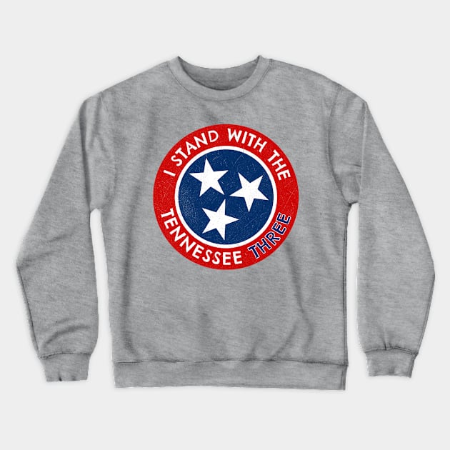 I Stand With The Tennessee Three Vintage Crewneck Sweatshirt by Traditional-pct